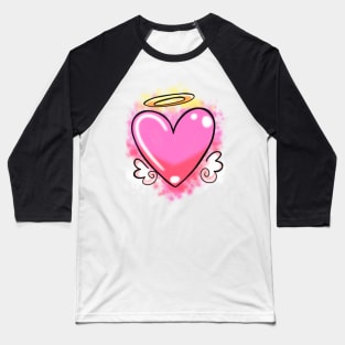 Graffiti Heart Baseball T-Shirt